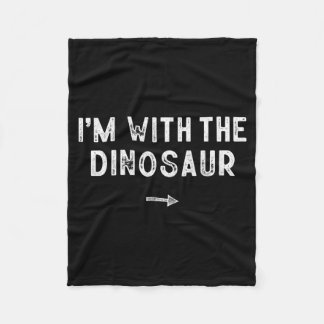 With The Dinosaur Costume Matching Lazy Halloween Fleece Blanket