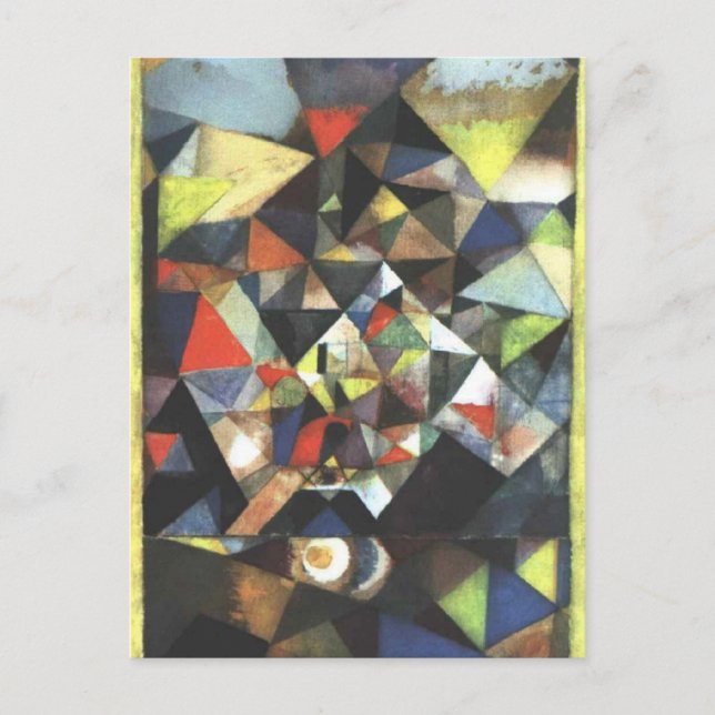 With the Egg by Paul Klee Postcard (Front)