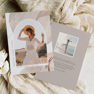 With the Flow Foil Photo Graduation Announcement