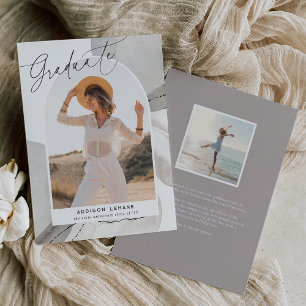 With the Flow Photo Graduation Announcement