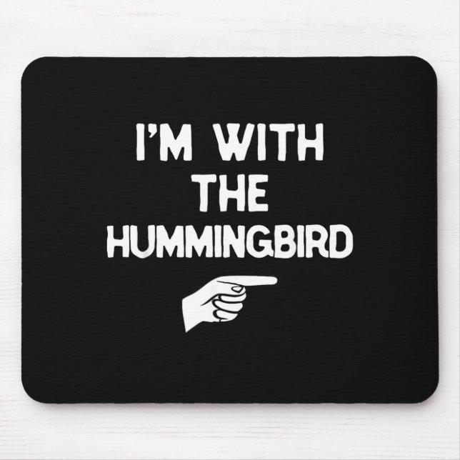 with The Hummingbird Funny Halloween Matching Mouse Pad (Front)