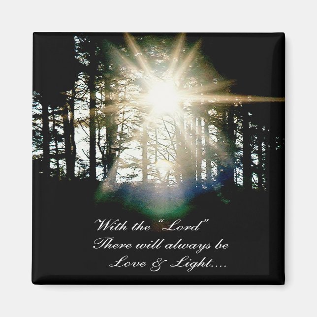 With the Lord...... Magnet (Front)