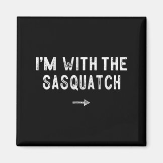 With The Sasquatch Costume Matching Lazy Halloween Magnet