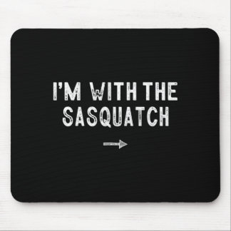 With The Sasquatch Costume Matching Lazy Halloween Mouse Pad