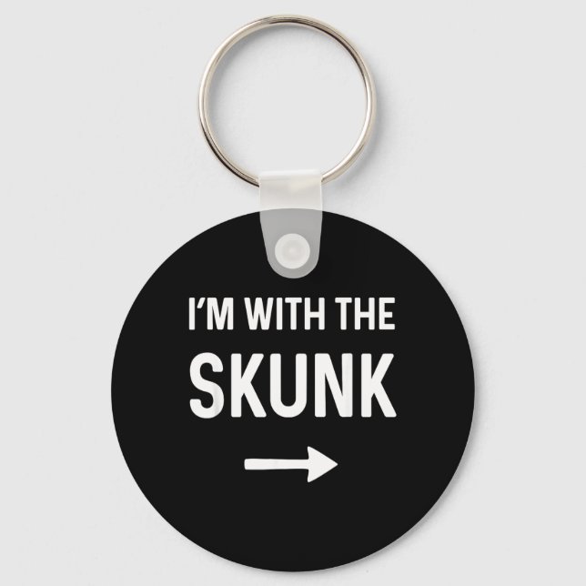 with The Skunk Funny Halloween Costume Key Ring (Front)