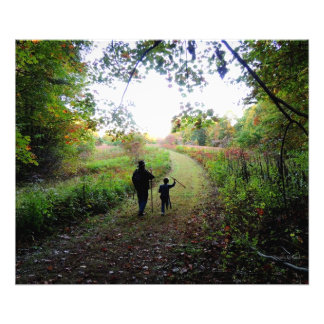 With Walking Sticks Photo Print