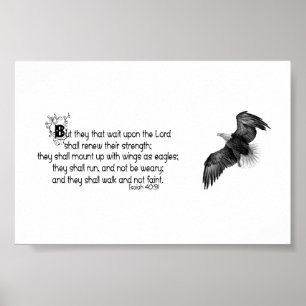 With wings as eagles poster