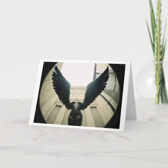 With Wings Wide Open... Card (Front)