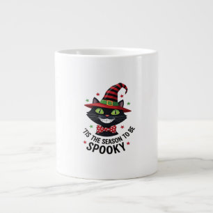 With Witch Hat And Tie Large Coffee Mug