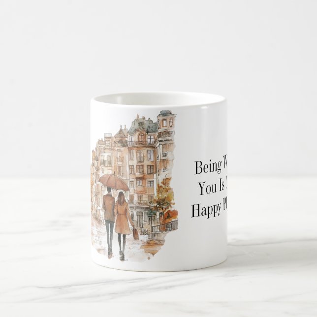 With You Is My Happy Place Coffee Mug (Center)