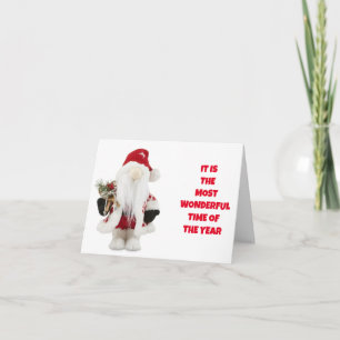 *WITH YOU IT IS THE MOST WONDERFUL TIME OF YEAR" CARD