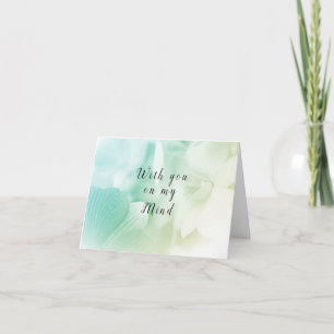 “With You On My Mind” Folded Blank Note Card