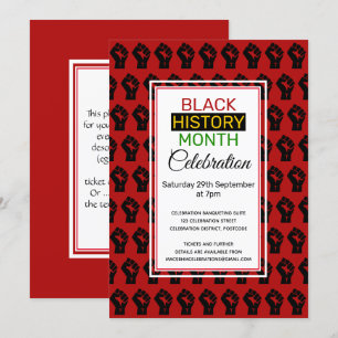 Withdrawn BLACK HISTORY MONTH   BHM Celebration Invitation
