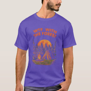 Withhe Forest Camping Wildlife Camper Outr Na vint T-Shirt