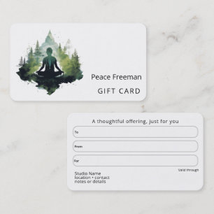 Within the Silence Forest Meditation Business Card
