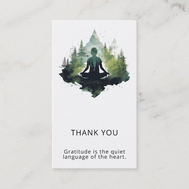 Within the Silence | Forest Meditation Business Card (Front)