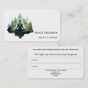 Within the Silence Forest Meditation Business Card