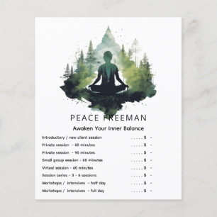 Within the Silence Forest Meditation Flyer