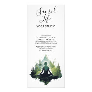 Within the Silence Forest Meditation Rack Card