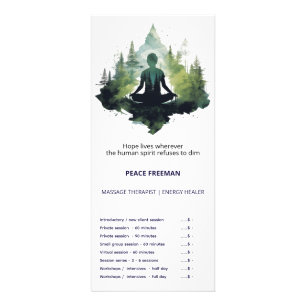 Within the Silence   Forest Meditation Rack Card