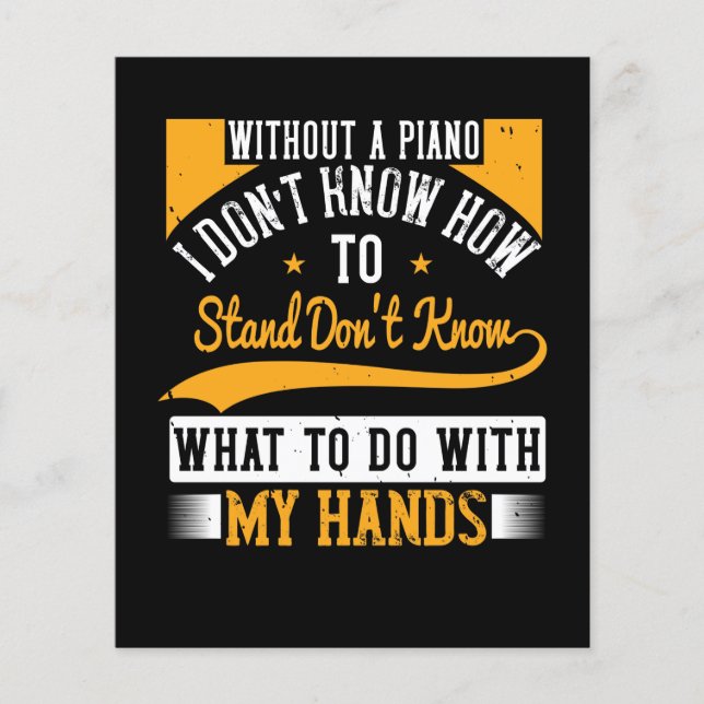 Without A Piano I Don’T Know How To Stand (Front)