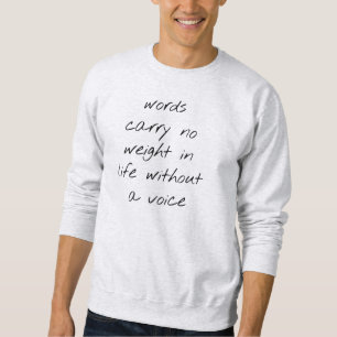Without A Voice Men's Basic Sweatshirt