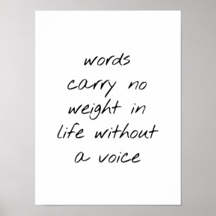 Without A Voice Poster