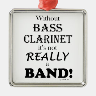 Without Bass Clarinet - Band Metal Tree Decoration