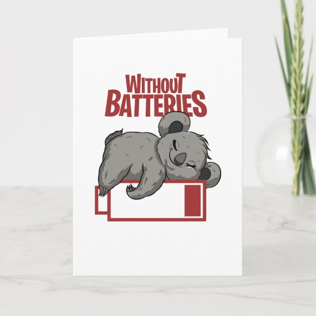 Without Batteries Card (Front)