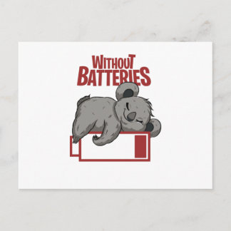 Without Batteries Postcard