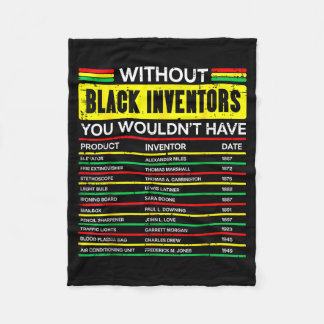 Without black inventors history month african menW Fleece Blanket