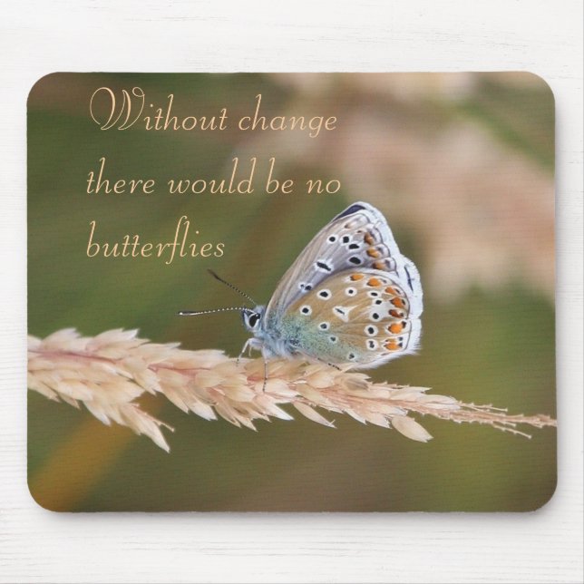 Without Change Butterflies Mousepad (Front)