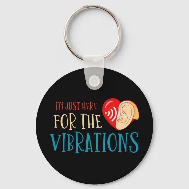 Without Hearing - Deaf - Unable To Hear - Deaf Awa Key Ring (Front)