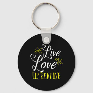 Without Hearing - Deaf - Unable To Hear - Deaf Awa Key Ring