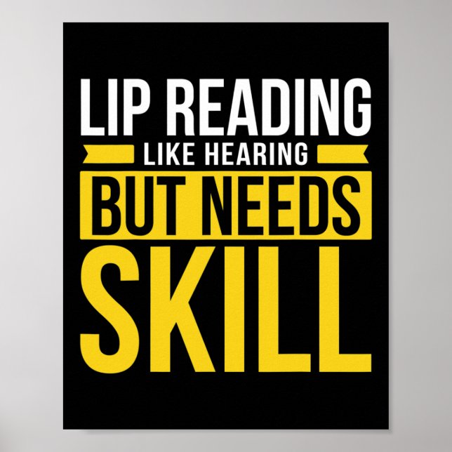 Without Hearing - Deaf - Unable To Hear - Deaf Awa Poster (Front)