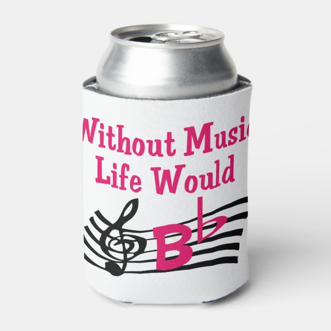 Without Music Can Cooler (Can Front)