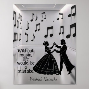 Without music life would be a mistake  poster
