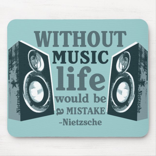 Without Music... Mouse Pad (Front)