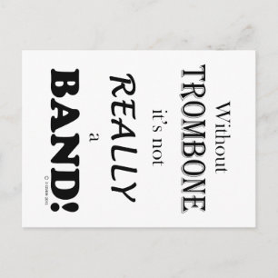Without Trombone - Band Postcard