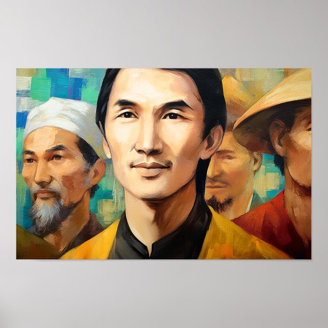 Witness of Faith and Courage: Vietnamese Martyrs Poster (Front)