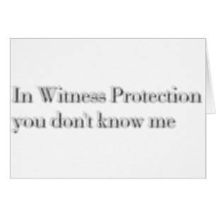 witness protection