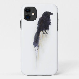 "Witness" - Raven in Winter Snow iPhone 11 Case