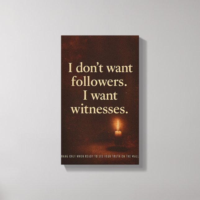 Witness Statement — Collector’s Poster | Orrin Canvas Print (Front)