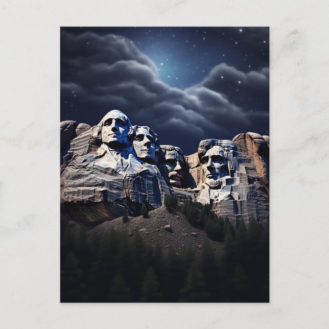 Witnessing Mount Rushmore's Grandeur #3 Postcard (Front)