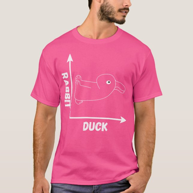 Wittgenstein Duck Rabbit Optical Illusion Crazy Ph T-Shirt (Front)