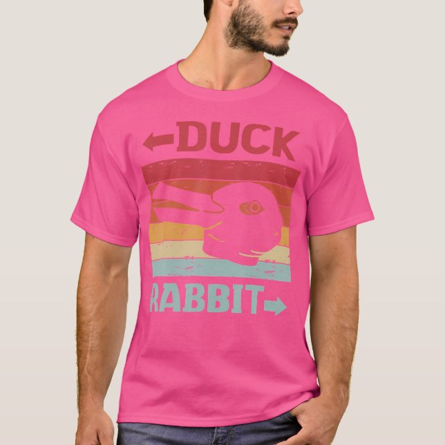 Wittgensteins Rabbit Duck Illusion Math Geek Physi T-Shirt (Front)