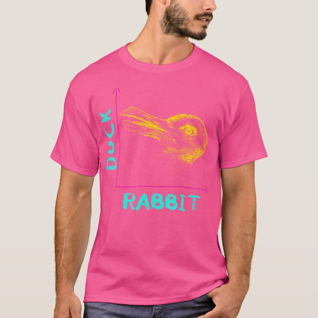 Wittgensteins Rabbit Duck Illusion Physics Nerd Ma T-Shirt (Front)