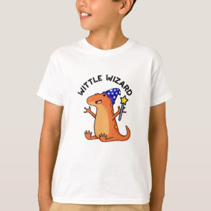 Wittle Wizard Funny Lizard Pun  T-Shirt