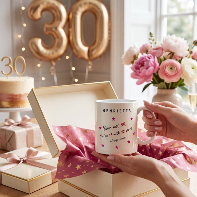 Witty 30th Birthday Experience Quote Mug (Creator Uploaded)