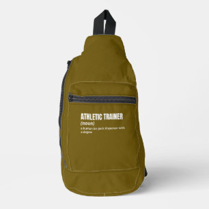 Witty Athletic Trainer Meaning Sling Bag